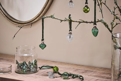 Adisa Bauble Jar - Mixed Green and Clear