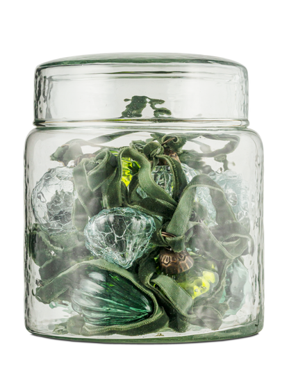 Adisa Bauble Jar - Mixed Green and Clear