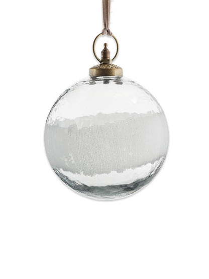 Anara Clear Etched Bauble - Round