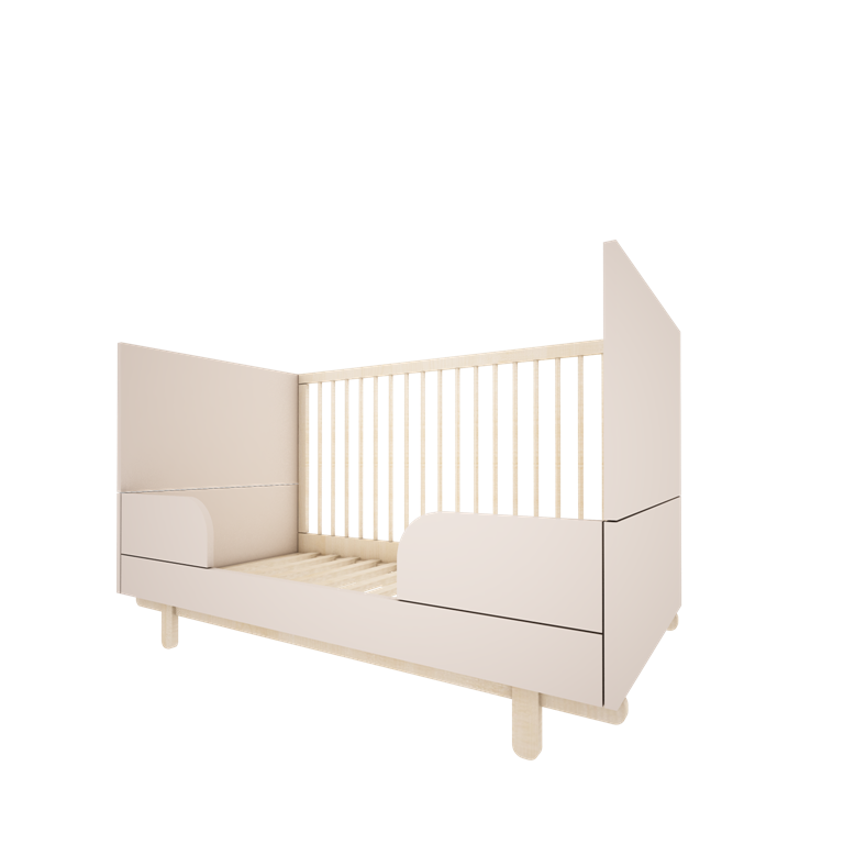 Classic Scandi Cot Bed 70x140cm - Cashmere