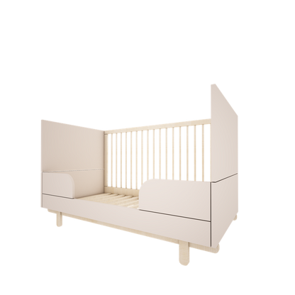 Classic Scandi Cot Bed 70x140cm - Cashmere