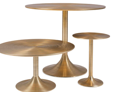 Hypnotising Round Dining Table - Brass