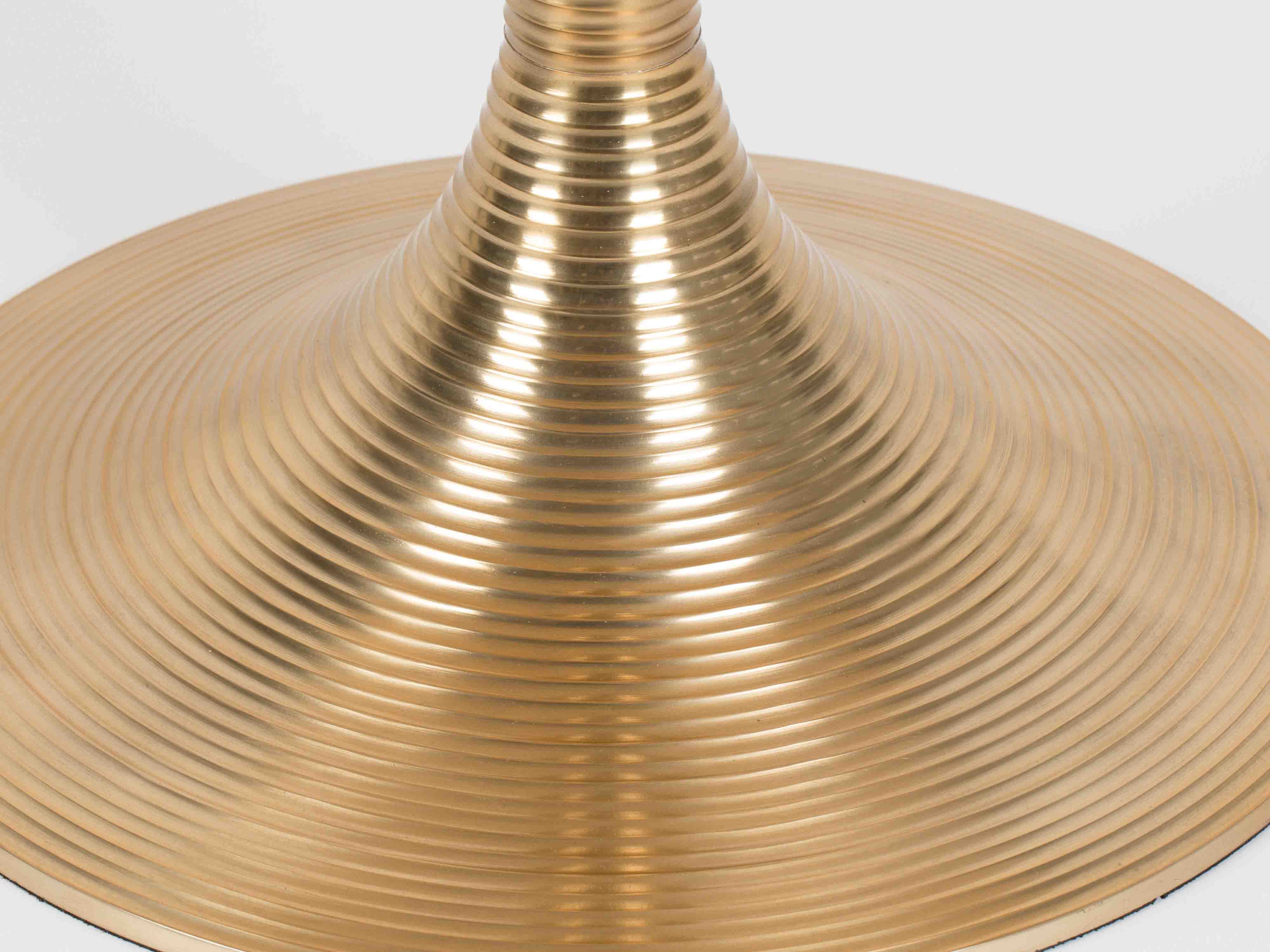 Hypnotising Round Dining Table - Brass