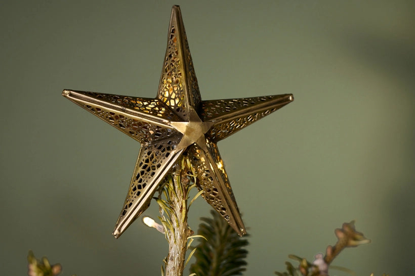 Bishakha Brass Star Tree Topper