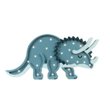 Little Lights Triceratops Lamp - Jurassic Blue