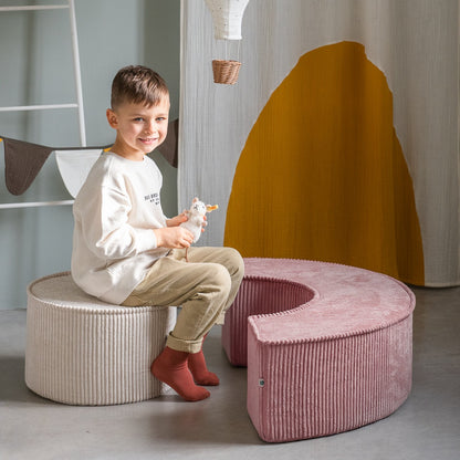 Corduroy Pouffe Playset - 3 Colour Options Available