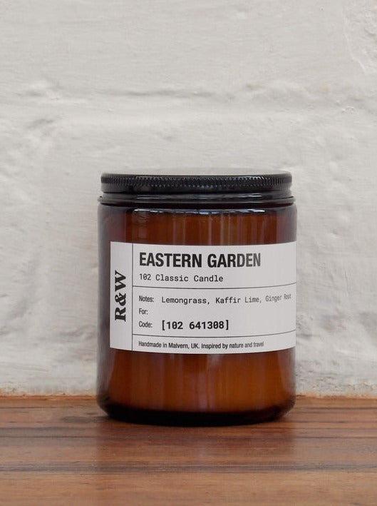 Classic Eastern Garden / Lemongrass, Kaffir Lime, Ginger Root / Soy Candle 7.6oz