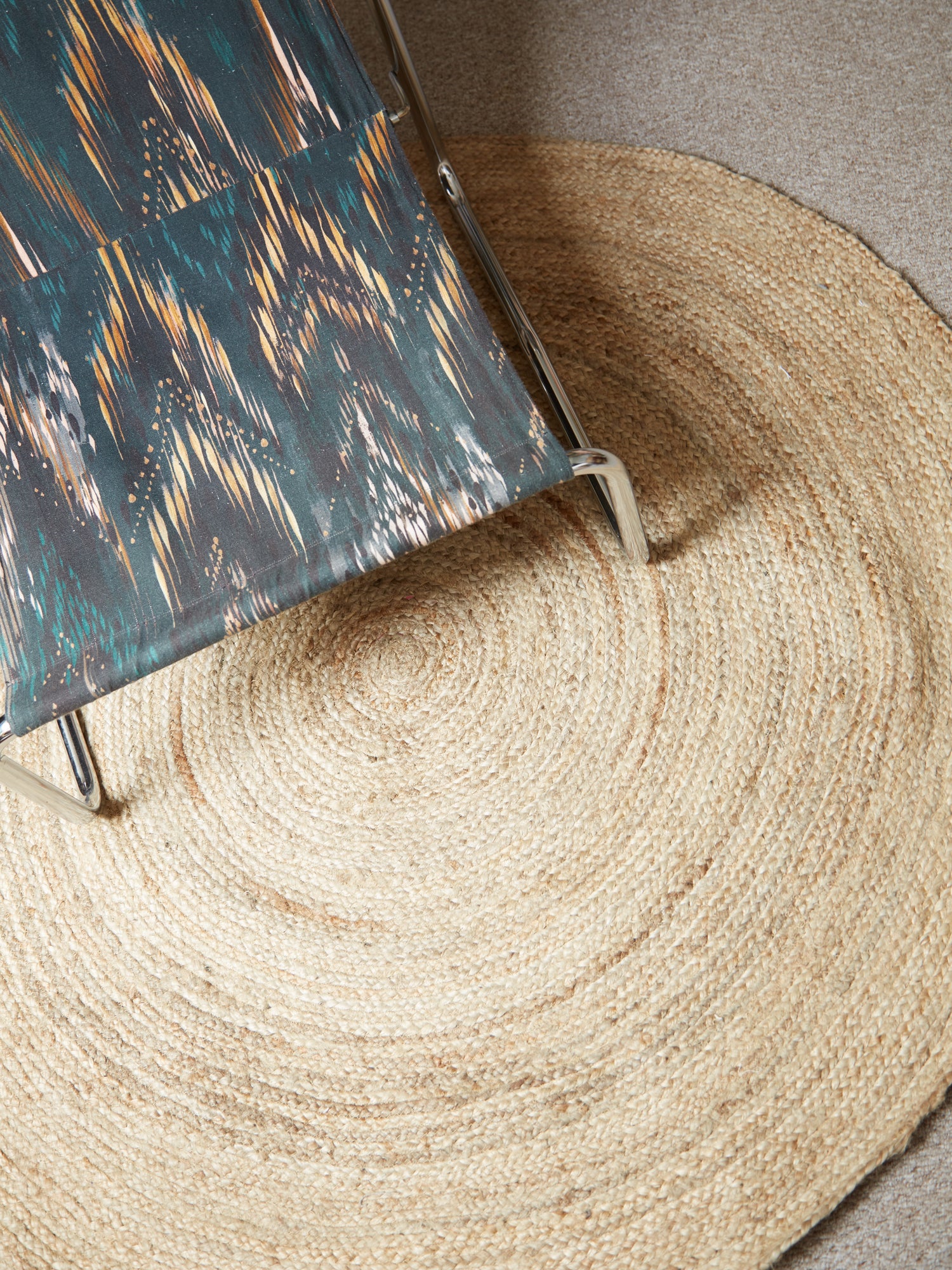 Natural Round Jute Rug - 150cm