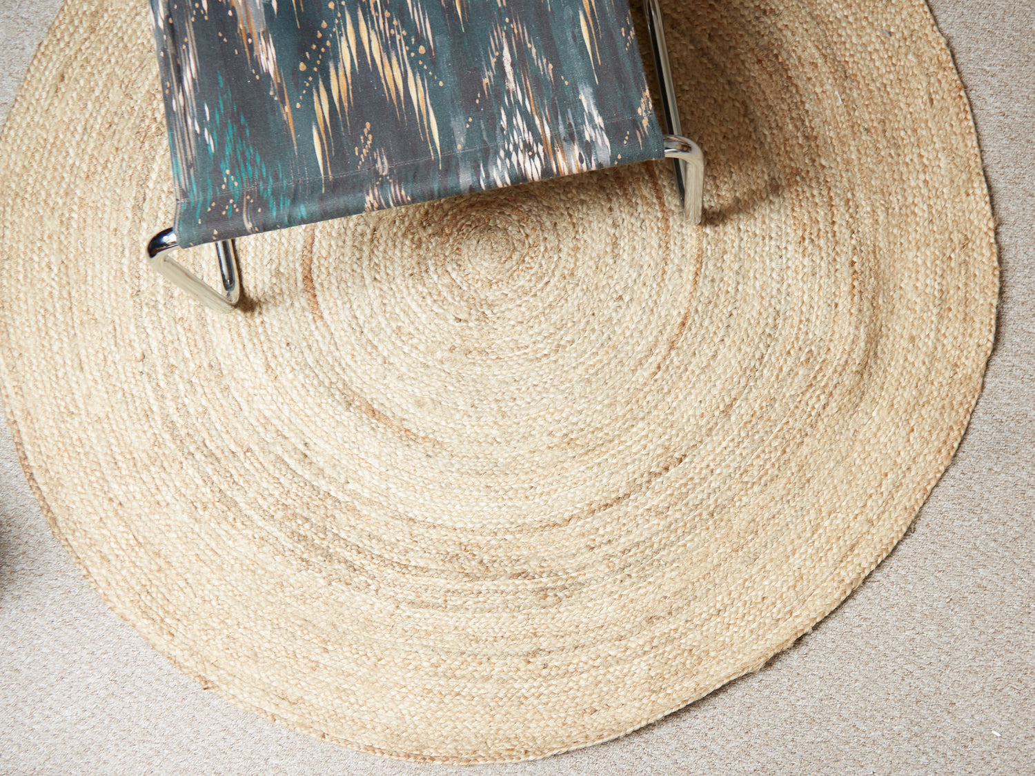 Natural Round Jute Rug - 150cm