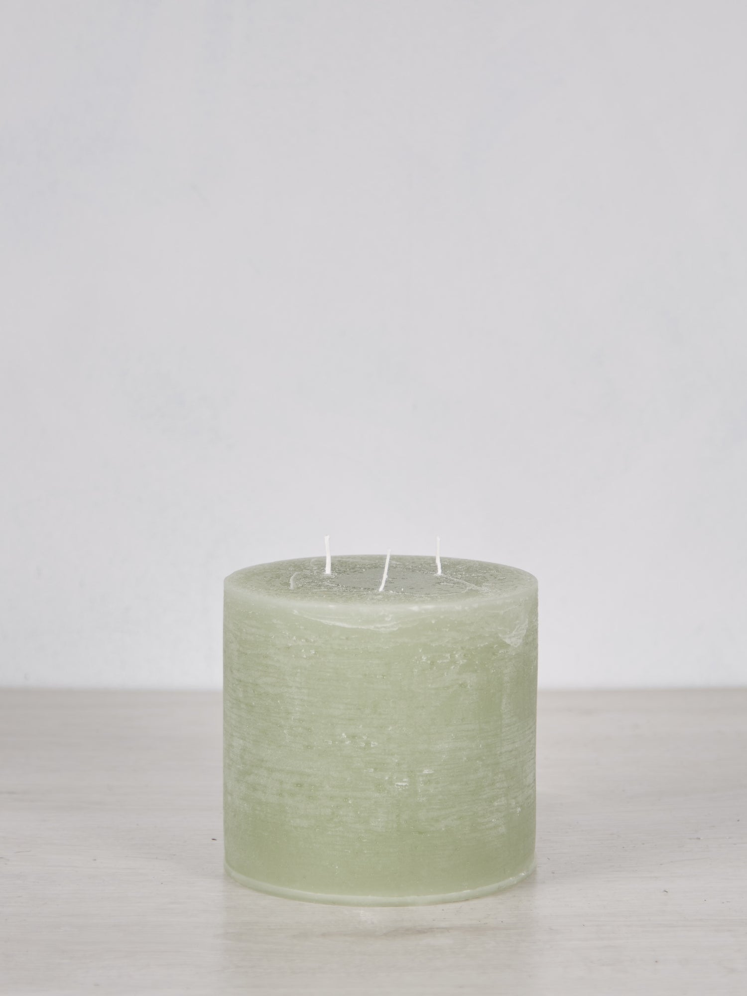 Giant Rustic Pillar Candle Verte