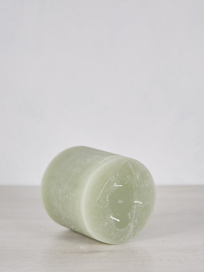 Giant Rustic Pillar Candle Verte