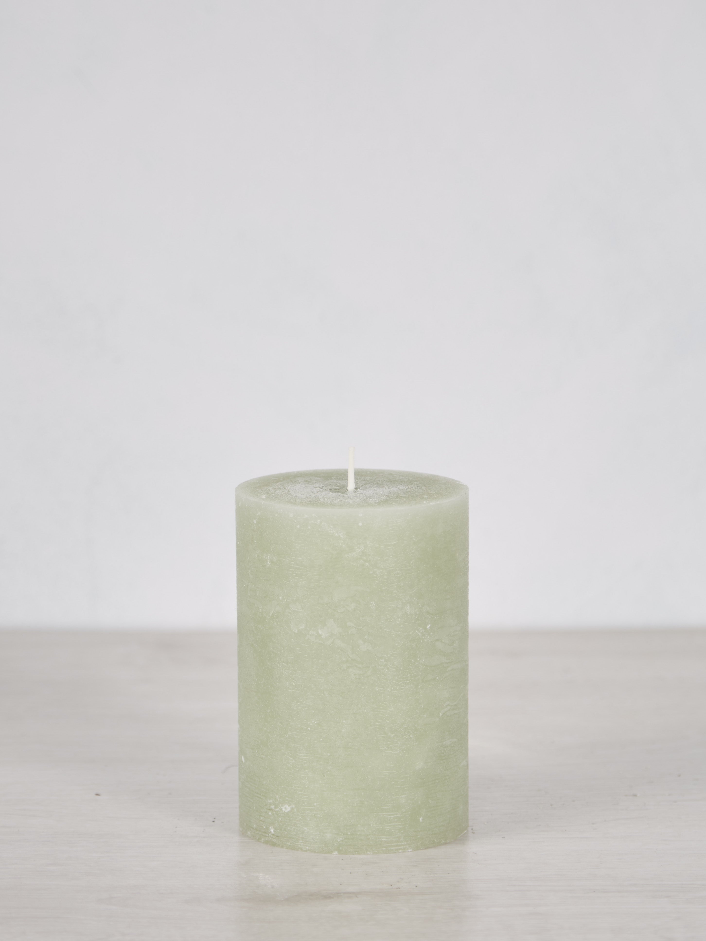 Midi Rustic Pillar Candle Verte