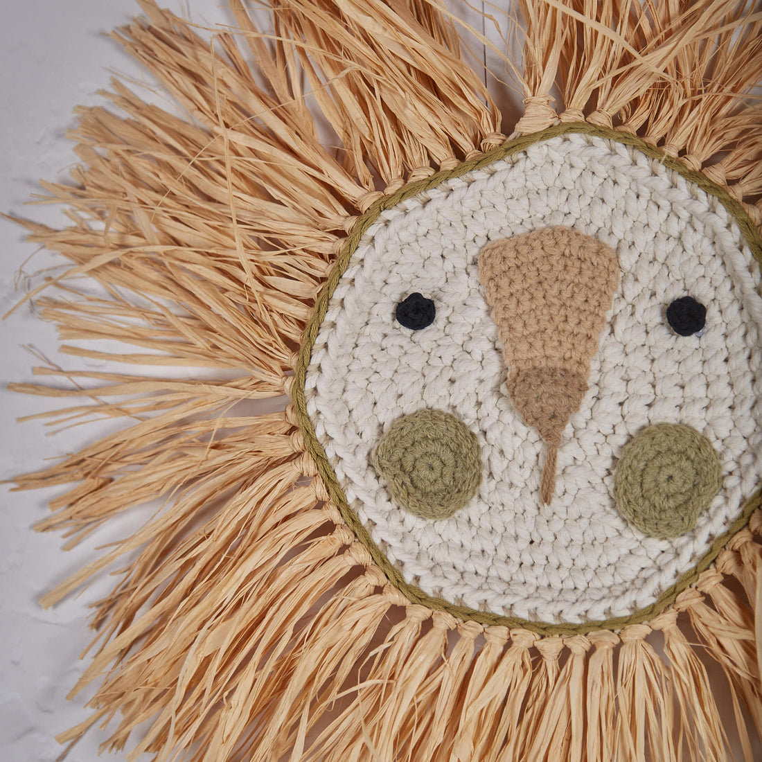 Crochet Lion Sage Green