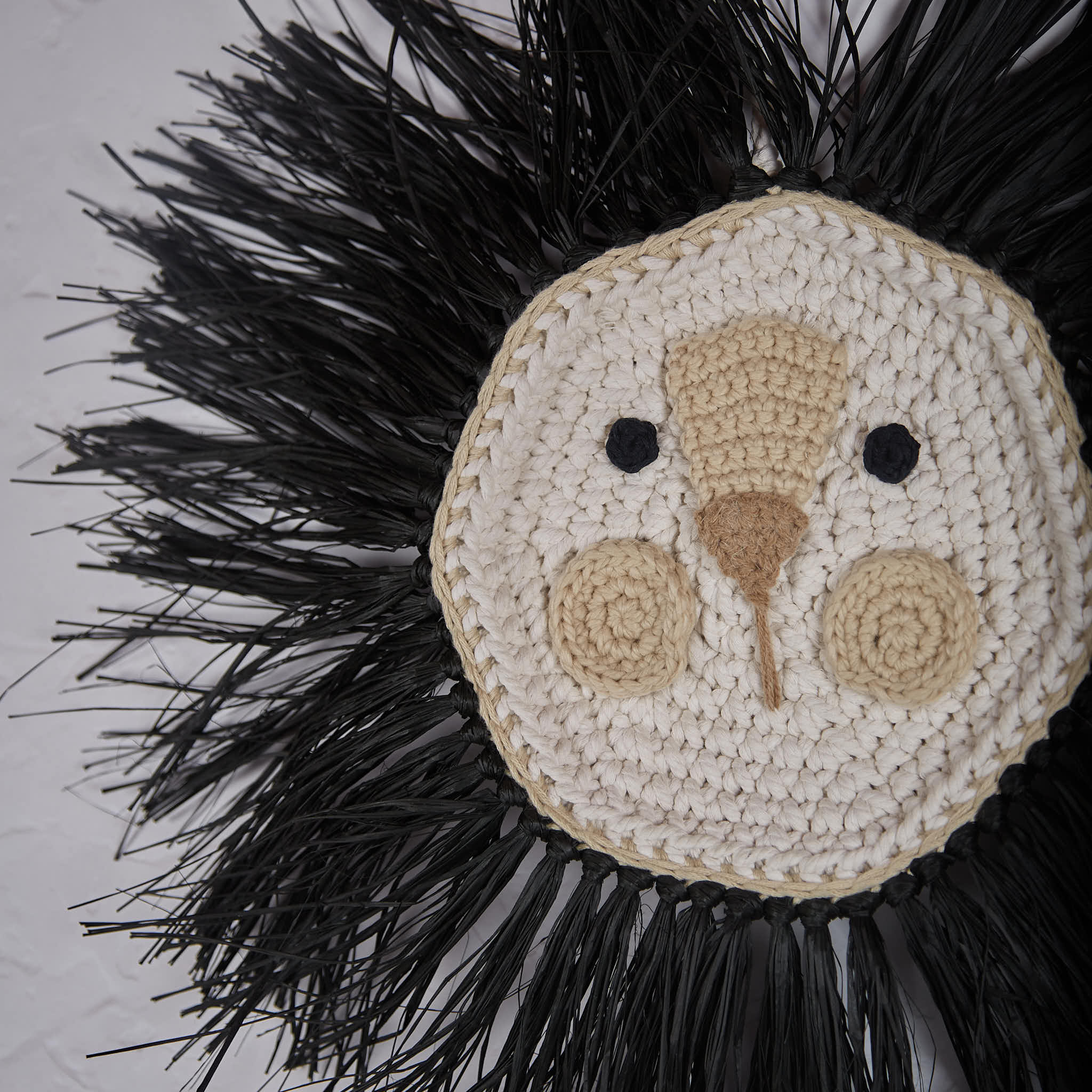 Crochet Lion Black