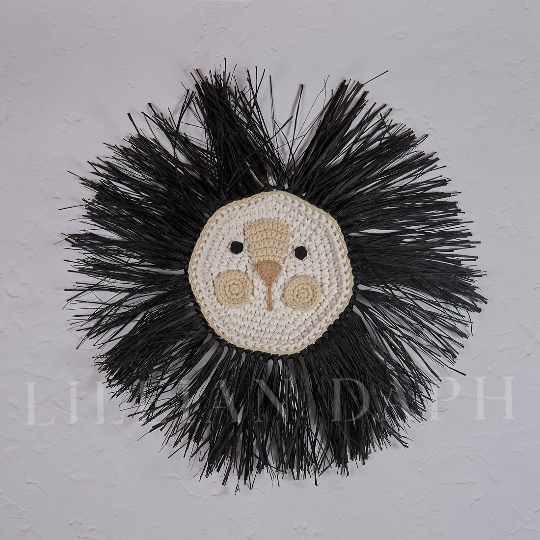 Crochet Lion Black