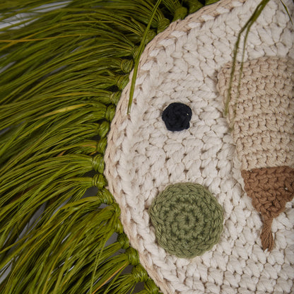 Crochet Lion Olive Green