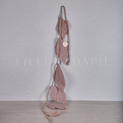 Handmade Linen Leaf Pink