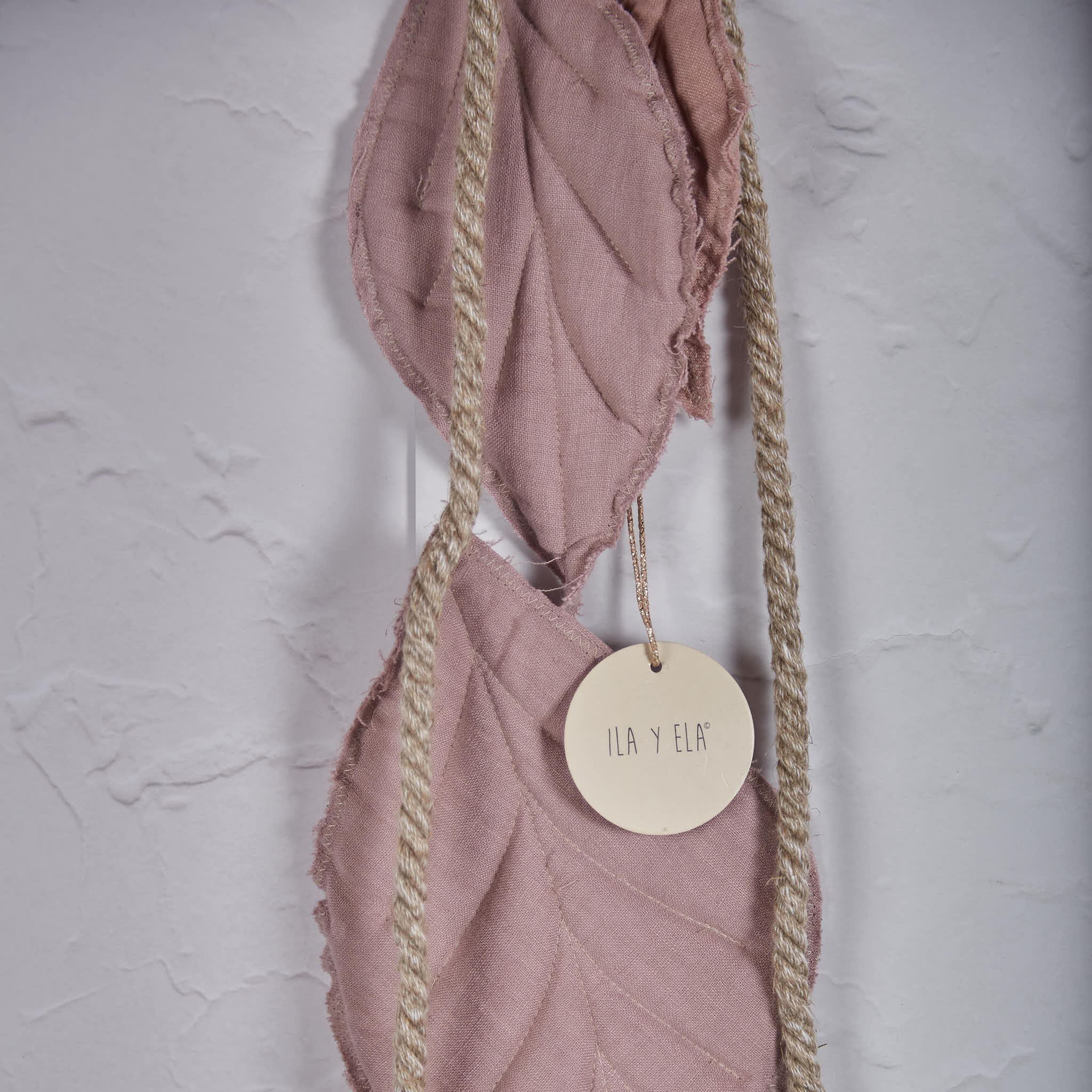 Handmade Linen Leaf Pink