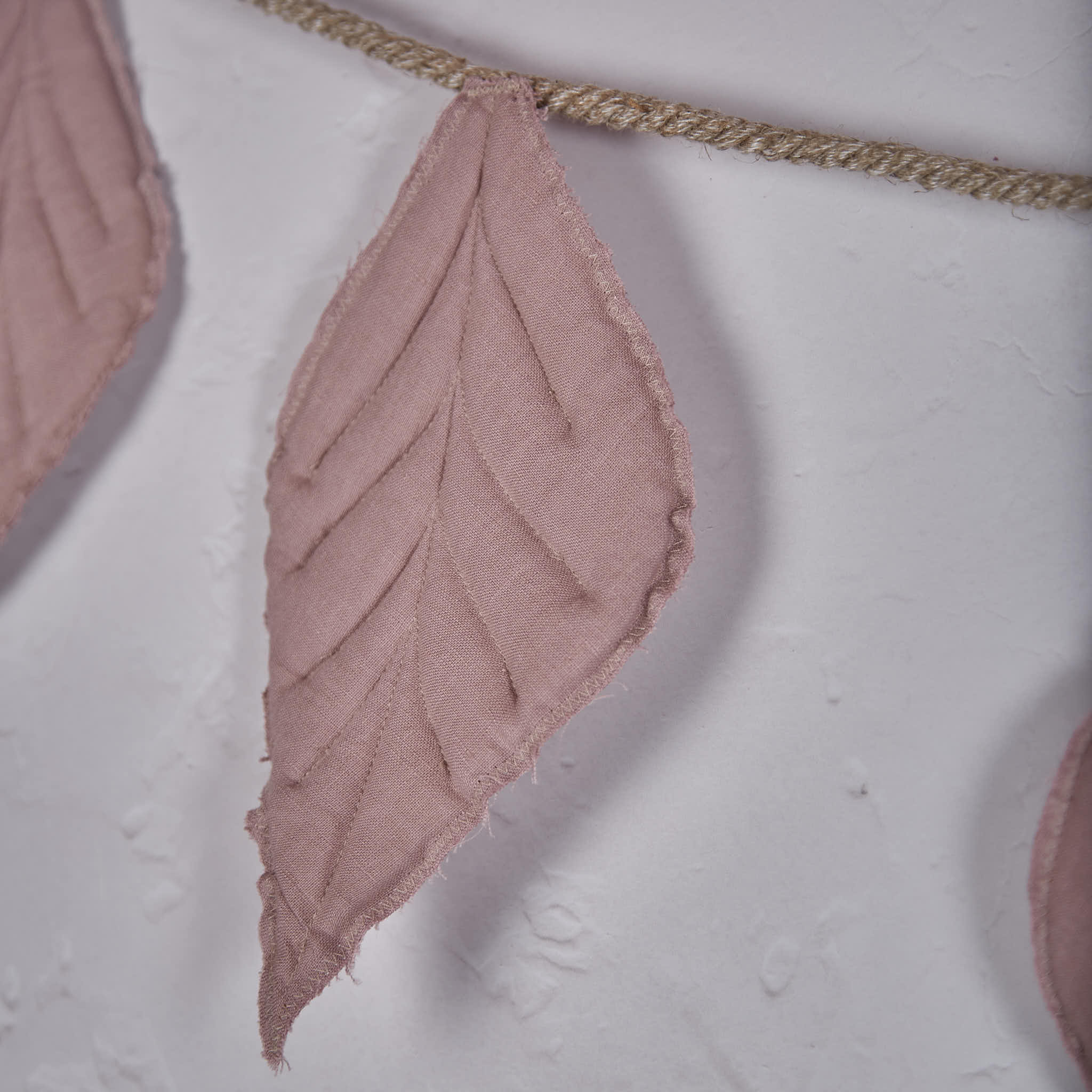 Handmade Linen Leaf Pink