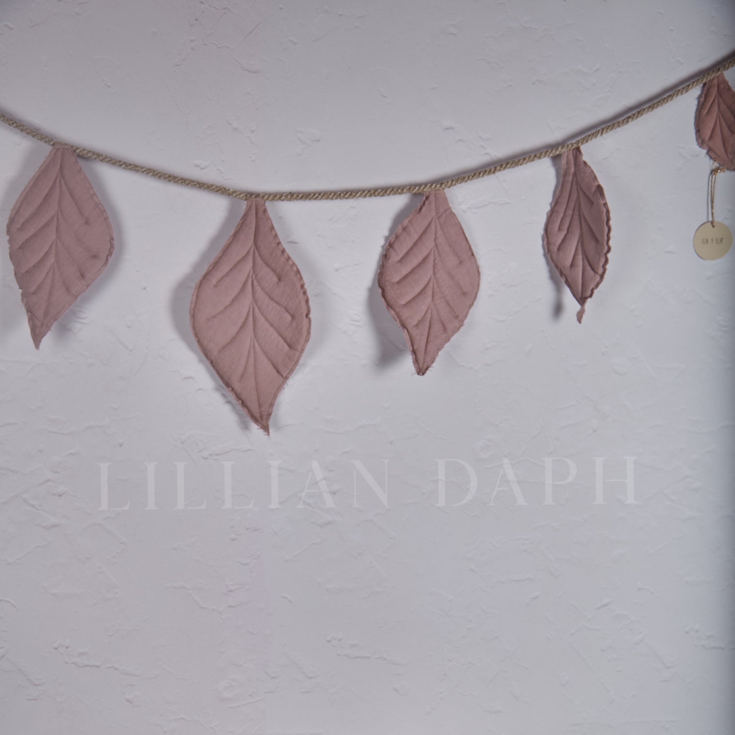 Handmade Linen Leaf Pink