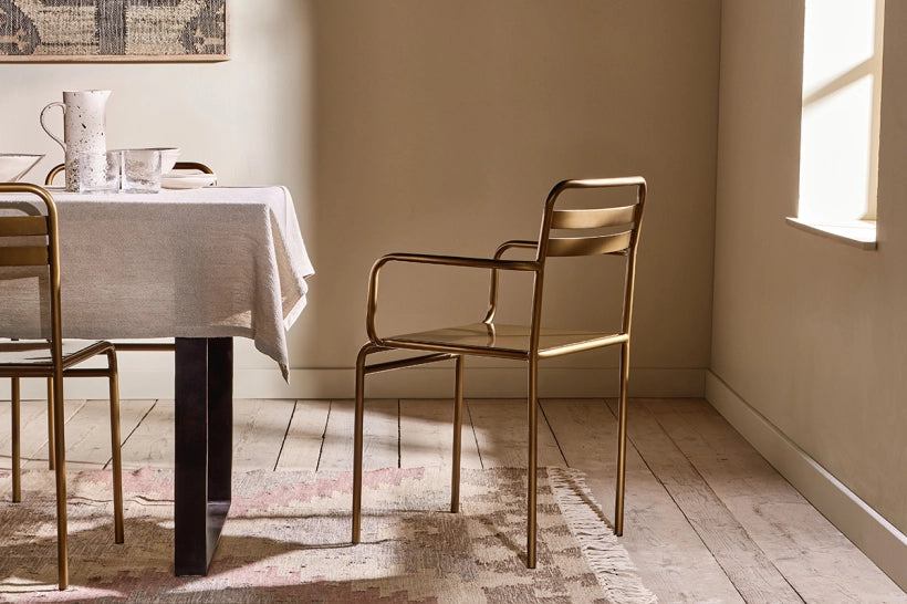 Kamarda Dark Brass Dining Chair