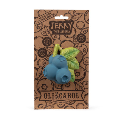 Jerry The Blueberry Natural Rubber Teething Bracelet &amp; Bath Toy