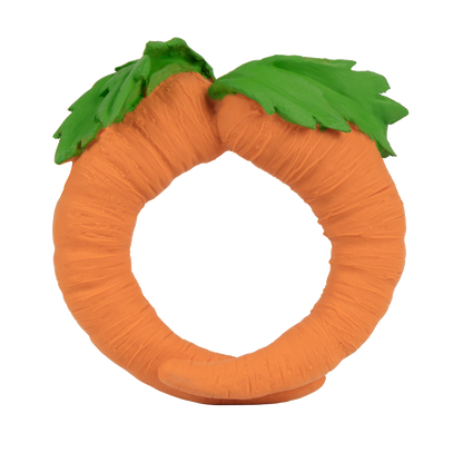 Cathy the Carrot Natural Rubber Teething Bracelet &amp; Bath Toy