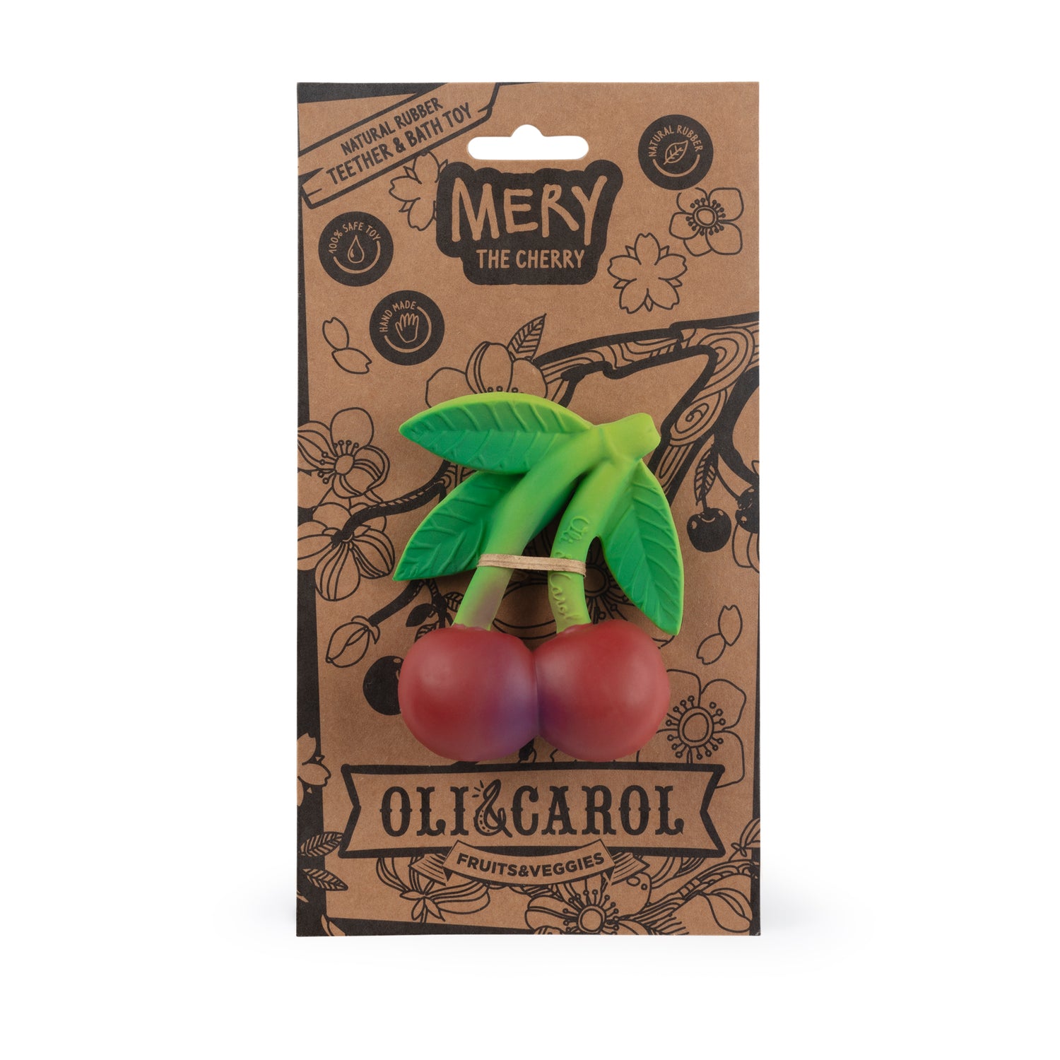 Mery the Cherry Natural Rubber Teether &amp; Bath Toy