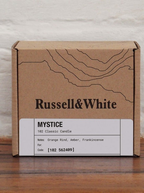 Classic Mystice /Orange Rind, Amber,  Frankincense / Soy Candle 7.6oz