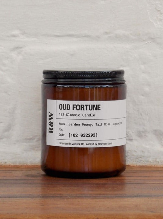 Classic Oud Fortune / Garden Peony, Taif Rose, Agarwood/ Soy Candle 7.6oz