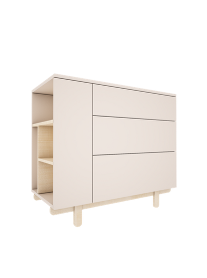 Handmade Classic Scandi Chest of Drawers - Cashmere