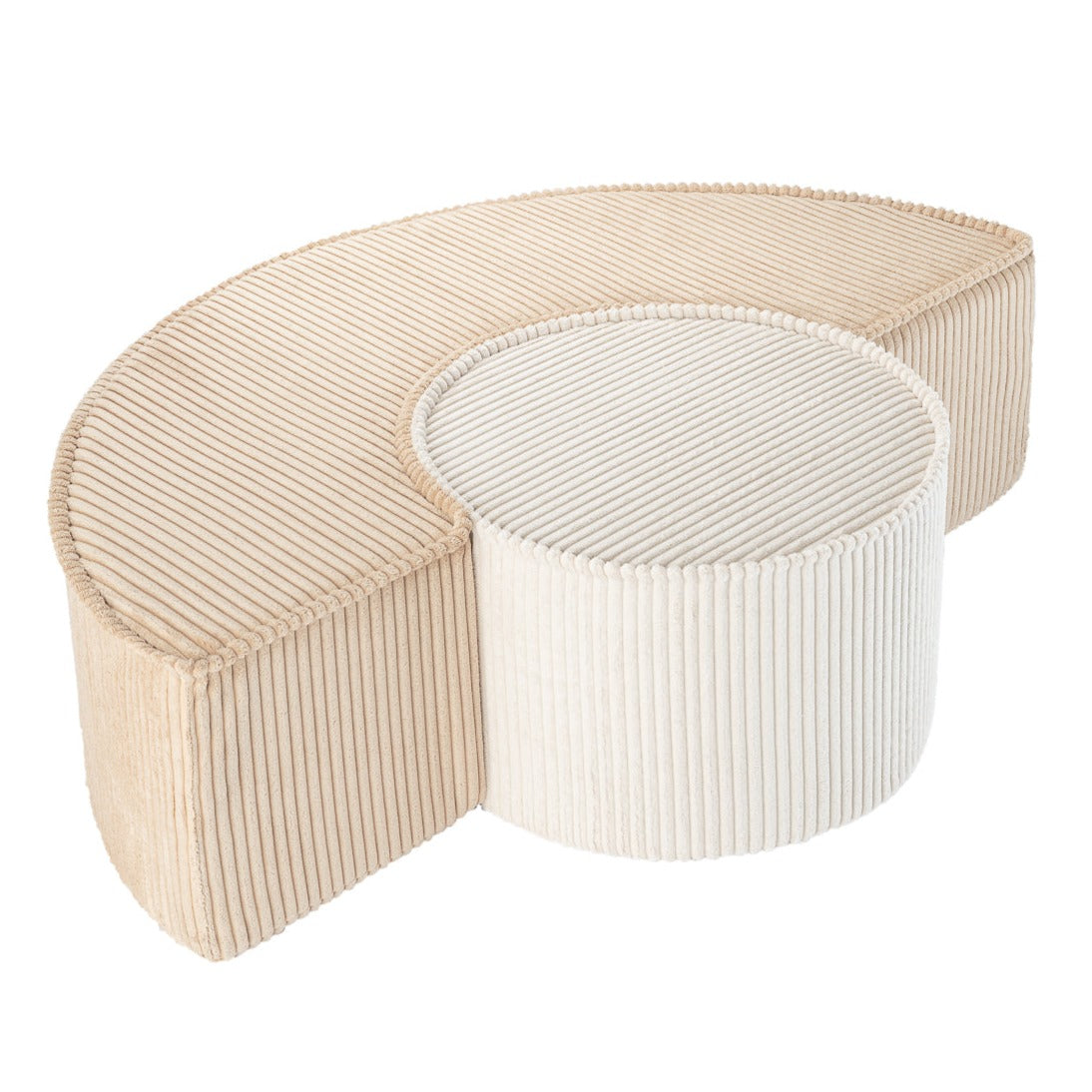 Corduroy Pouffe Playset - 3 Colour Options Available