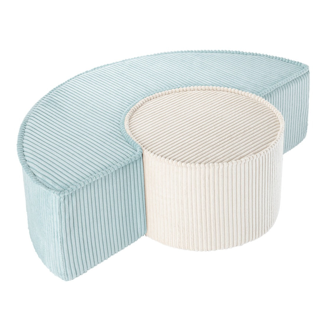 Corduroy Pouffe Playset - 3 Colour Options Available