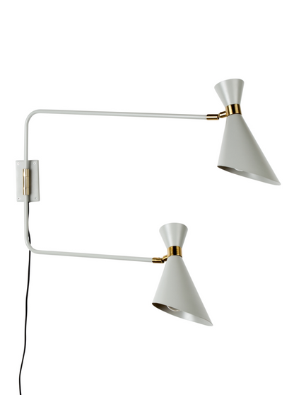 Shady Double Wall Lamp - Grey