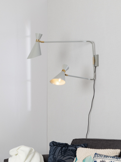 Shady Double Wall Lamp - Grey