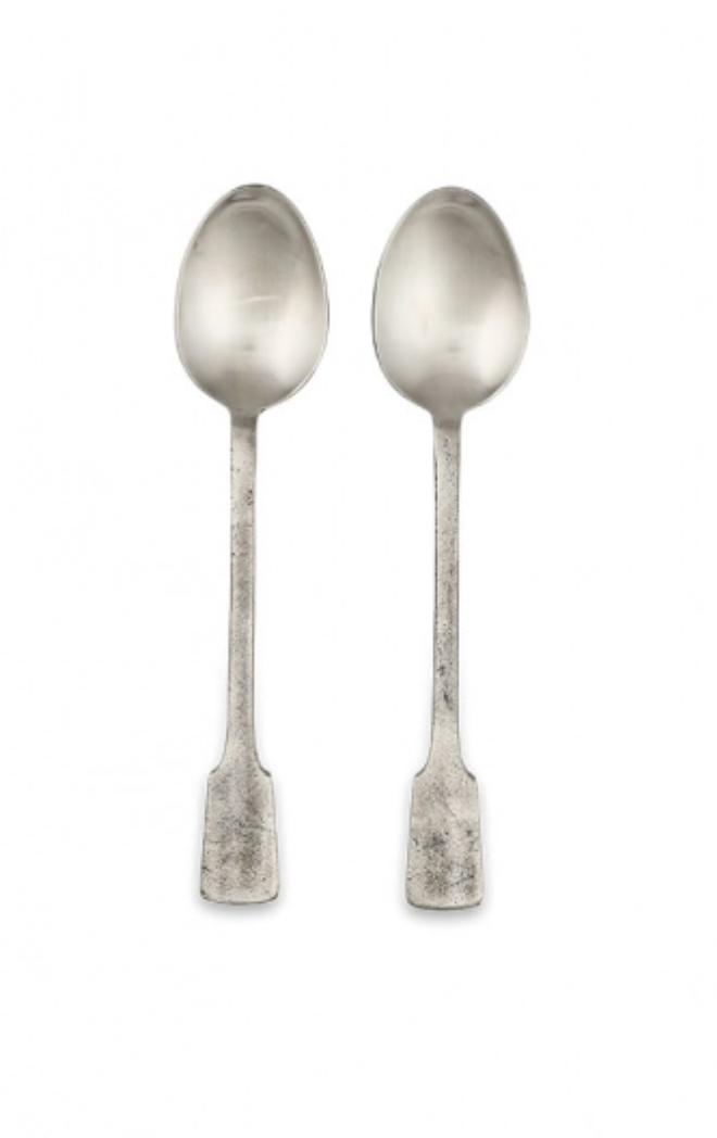 Veeta Brushed Silver Serving Spoons