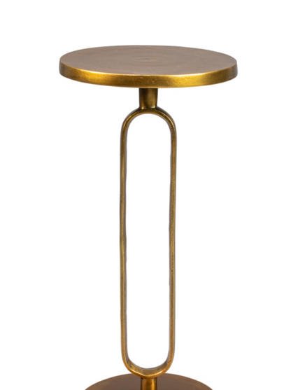 Sandook Side Table Antique Brass