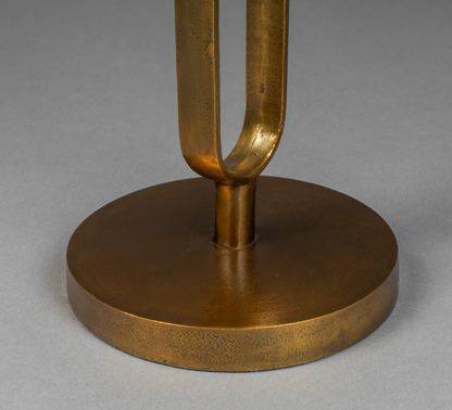 Sandook Side Table Antique Brass