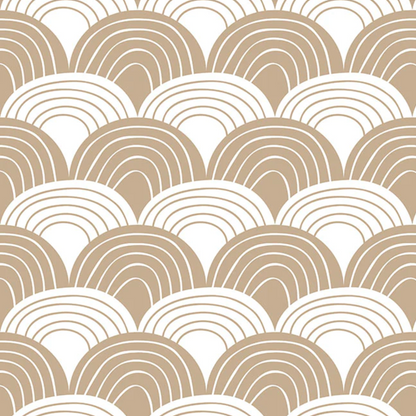 Waves Warm Sand Fitted Crib Sheet 70x140cm