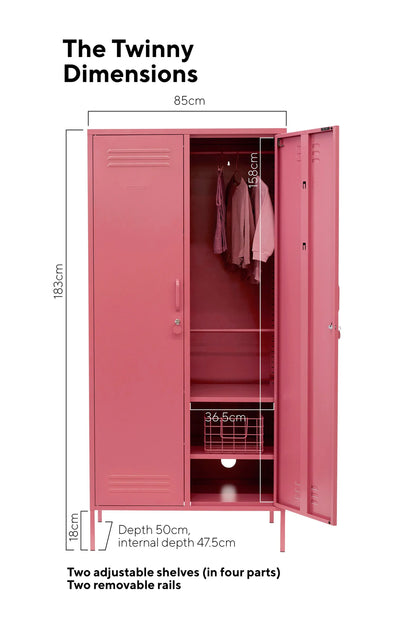 The Twinny Mustard Made Locker in Berry