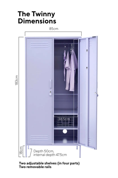 The Twinny Mustard Made Locker in Lilac