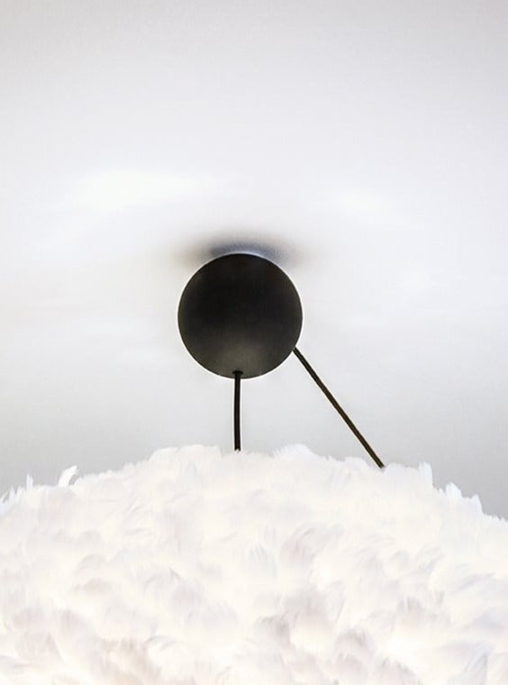 Single Black Cannonball Light Fitting