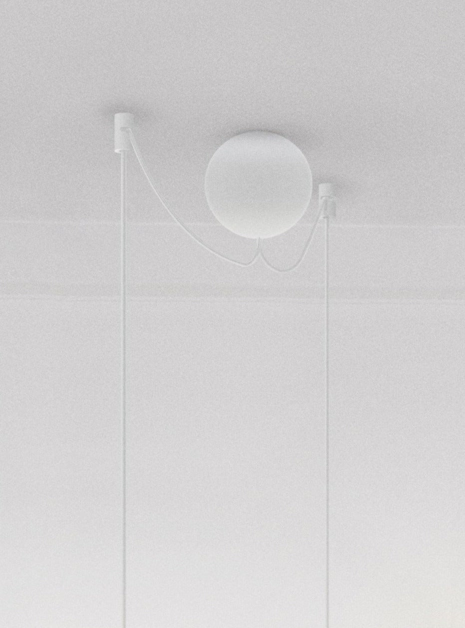 White Cannonball 2 Light Fitting