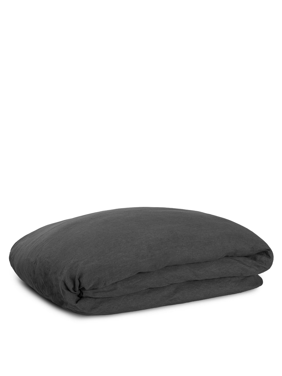 Adya Linen King Size Duvet Cover - Charcoal