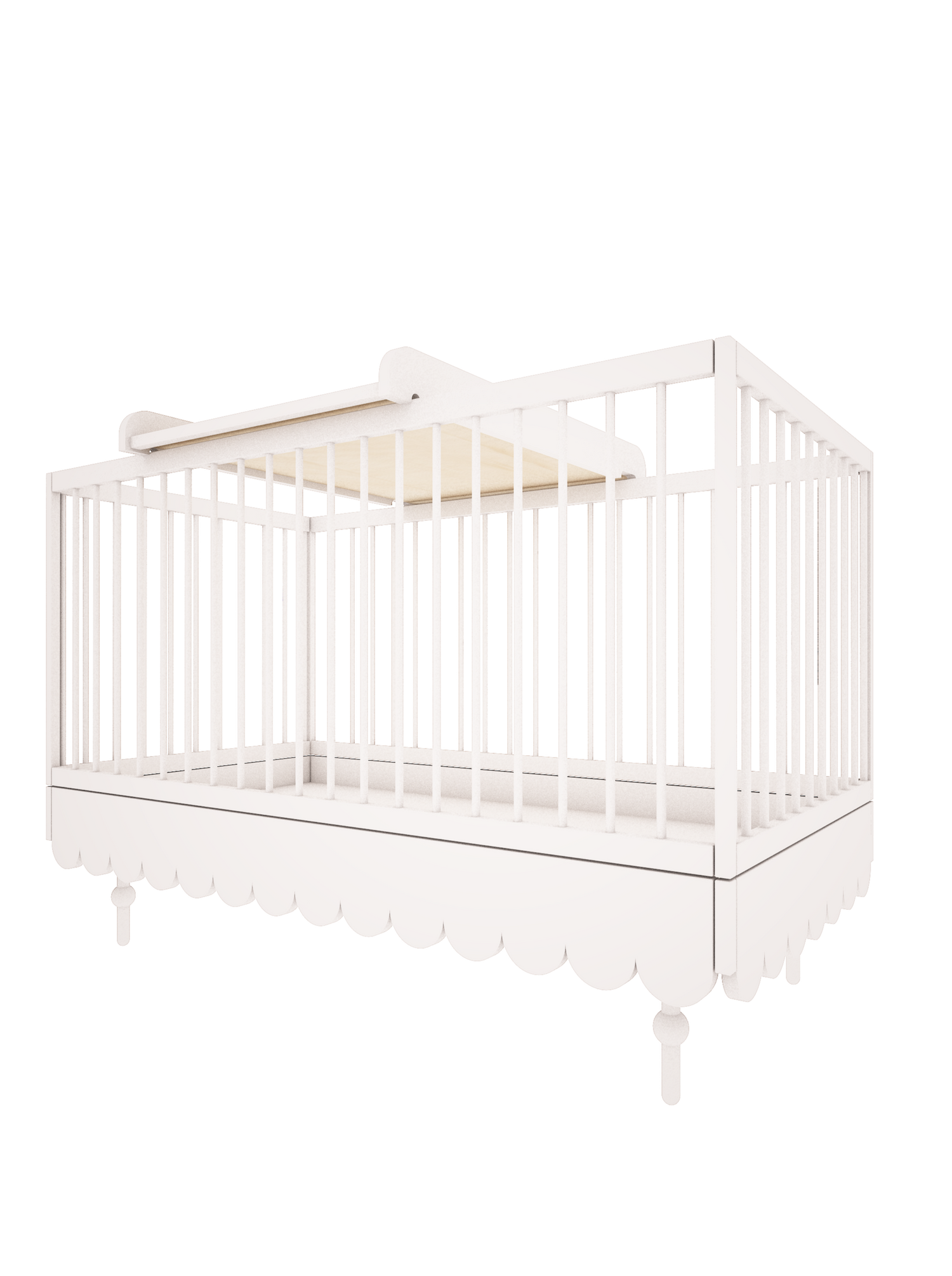 Baby Changing Unit for Babushka Collection in White