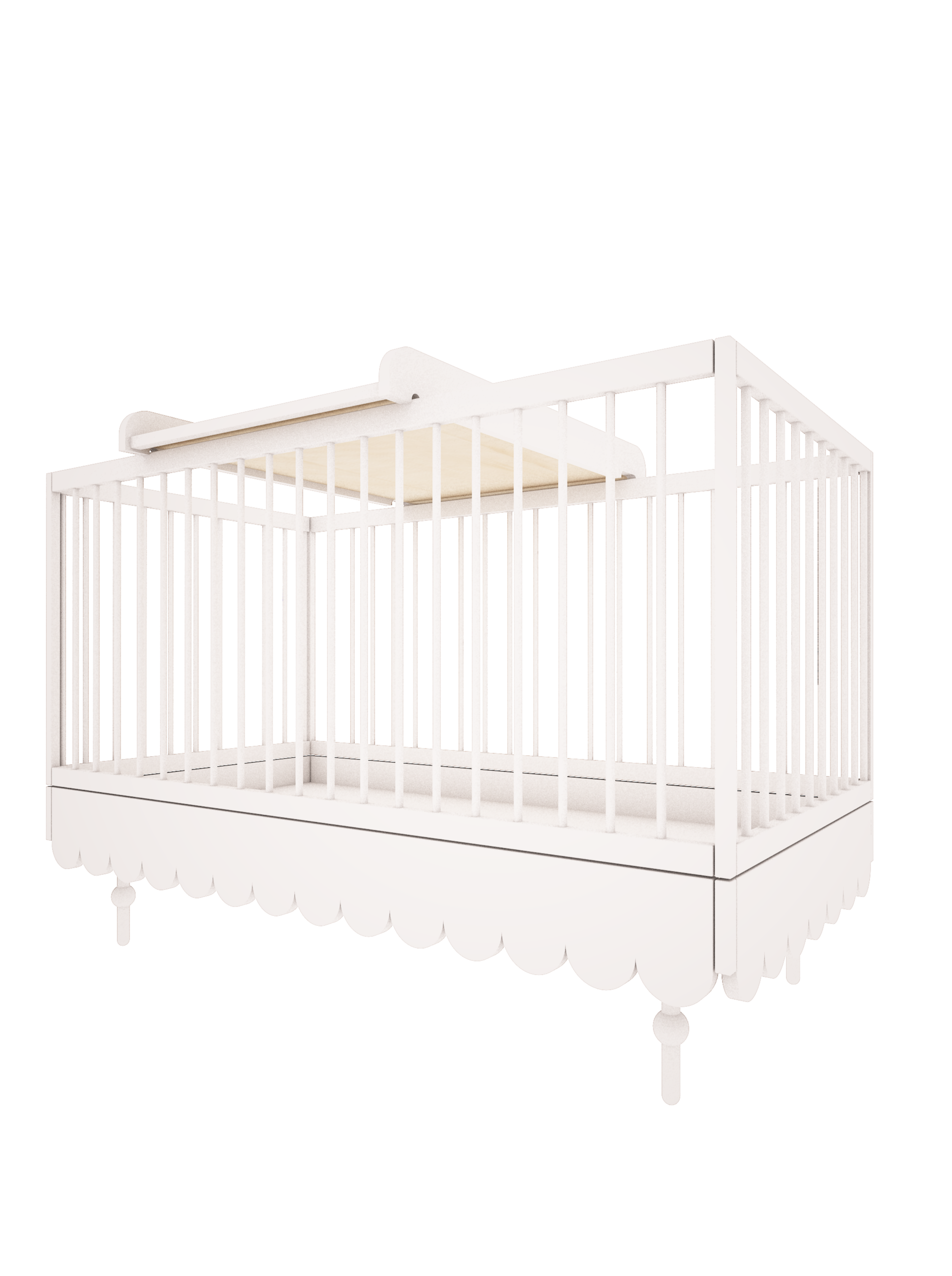 Baby Changing Unit for Babushka Collection in White