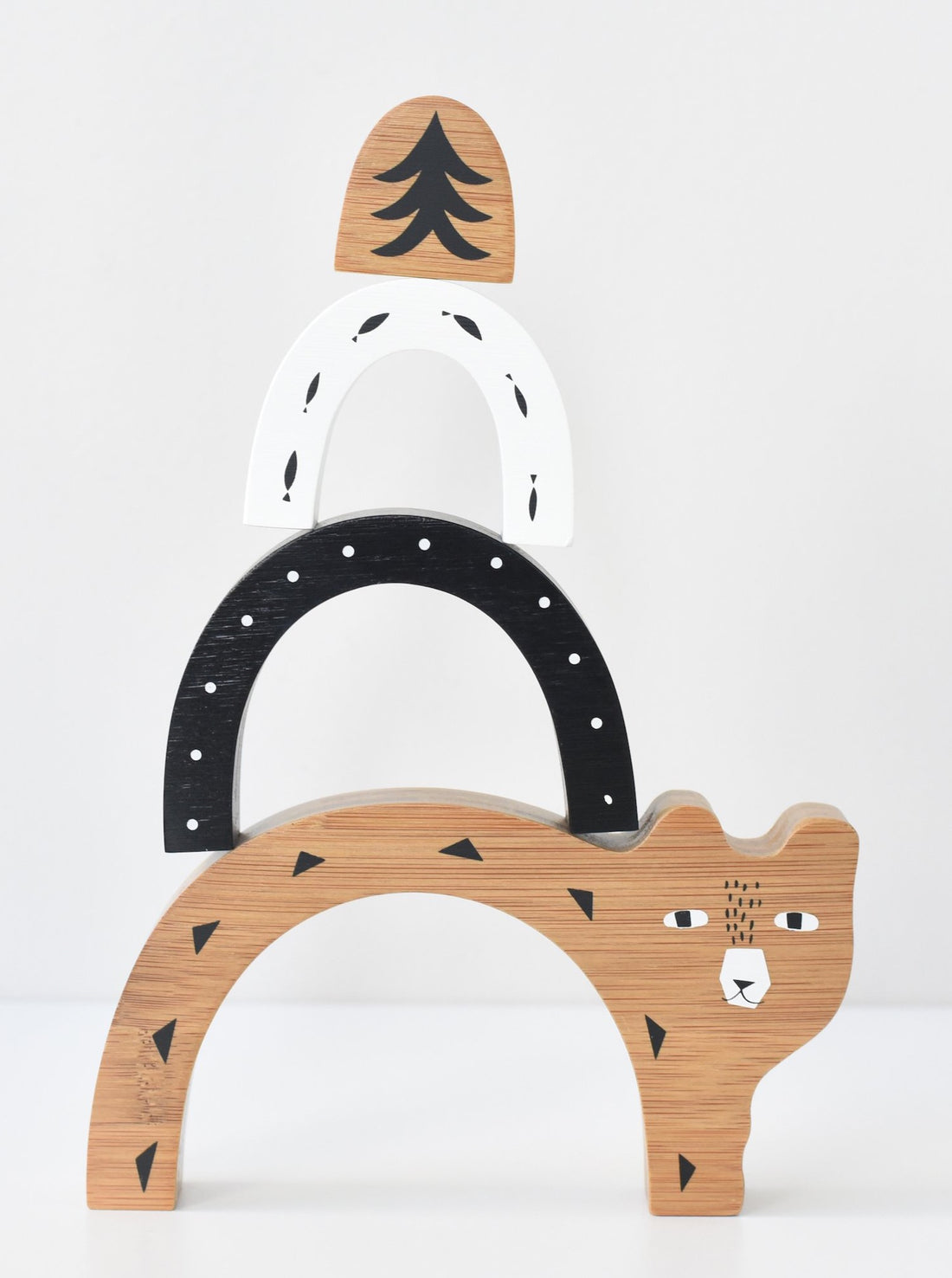 Bamboo Nesting Bear Toy