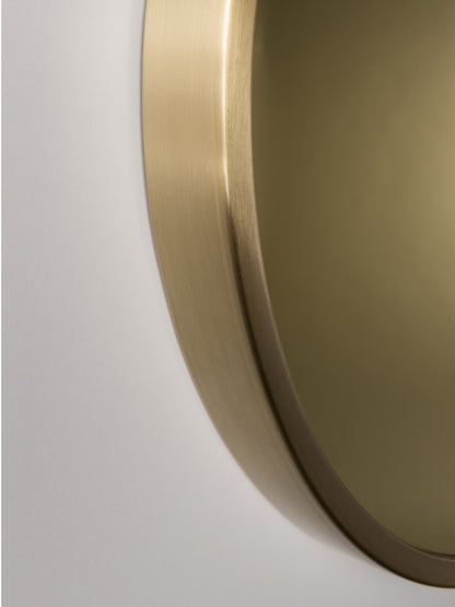 Bandit Gold Round Wall Mirror