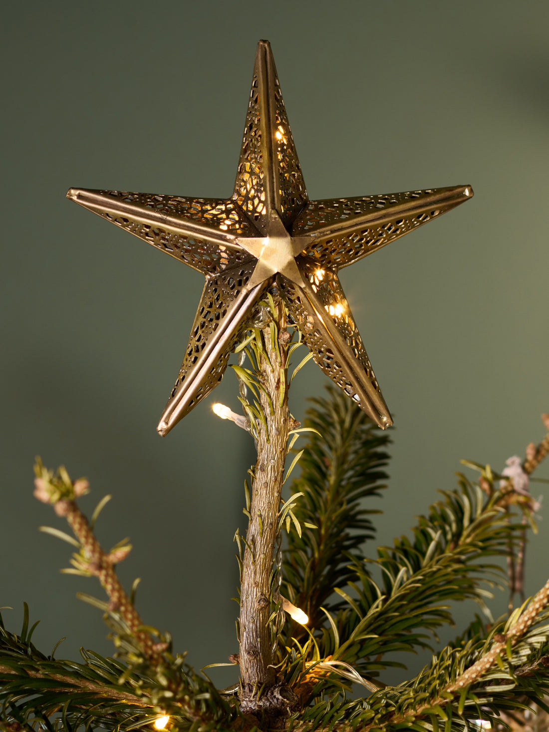 Bishakha Brass Star Tree Topper