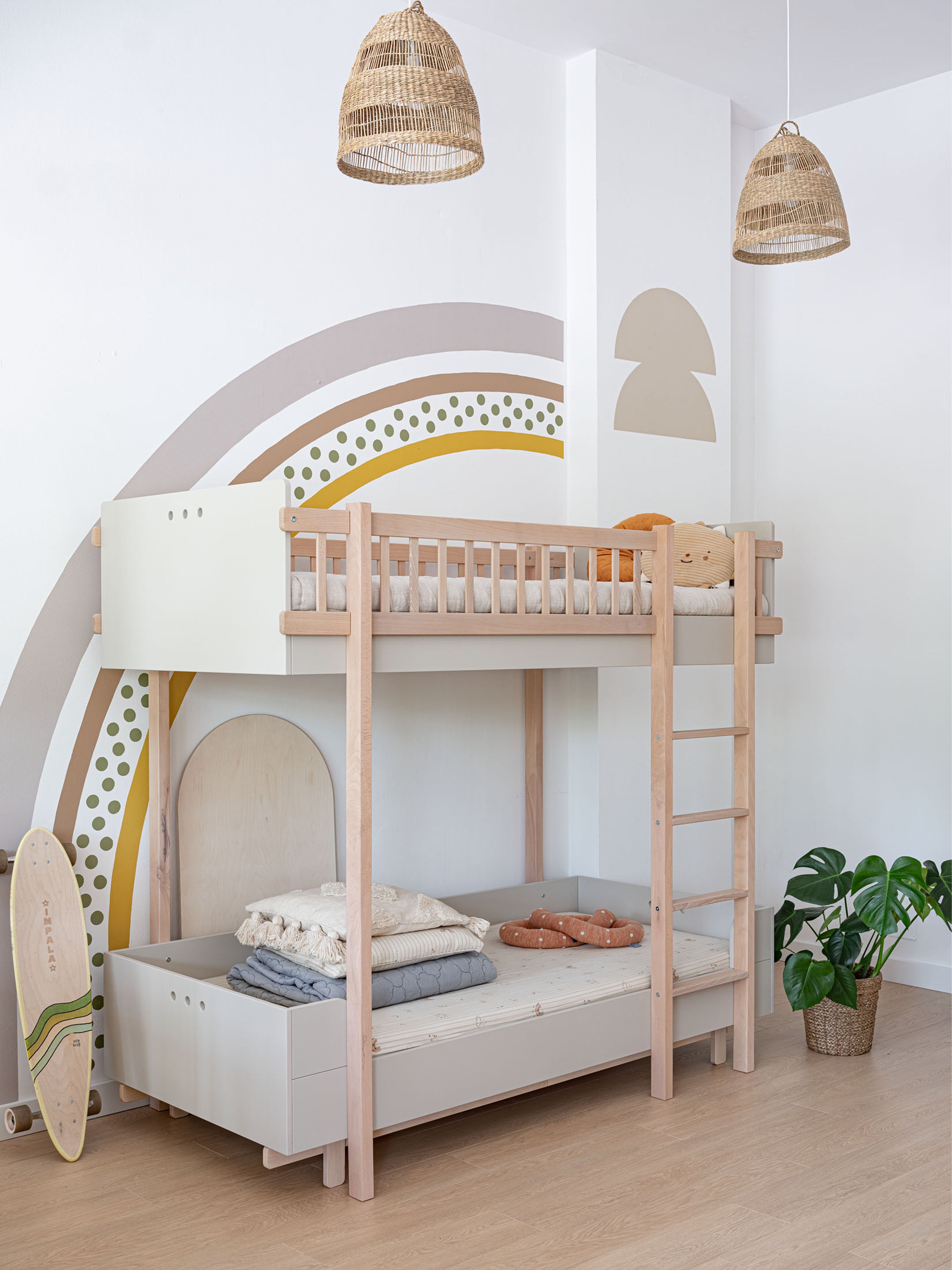 Classic Scandi Bunk Bed - Cashmere